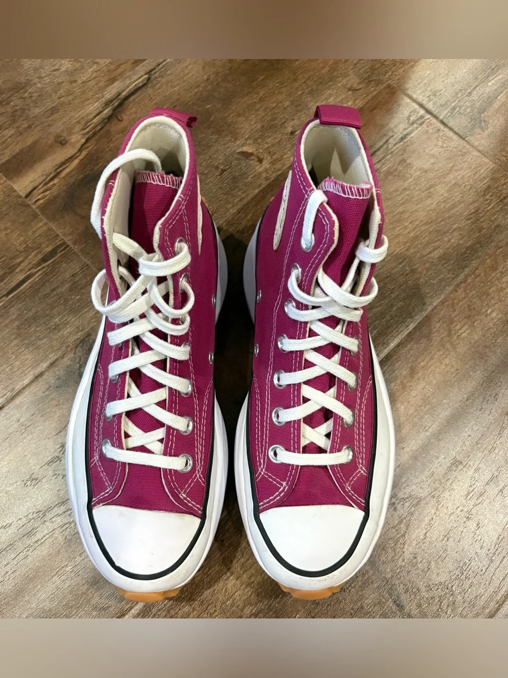 Converse Run Star Hike Hi Pink Midnight Hibiscus 172362C Women's Size 7